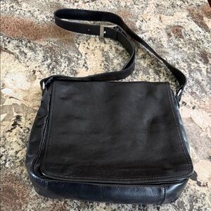 Italian Leather | Made In Italy | Black Shoulder Bag